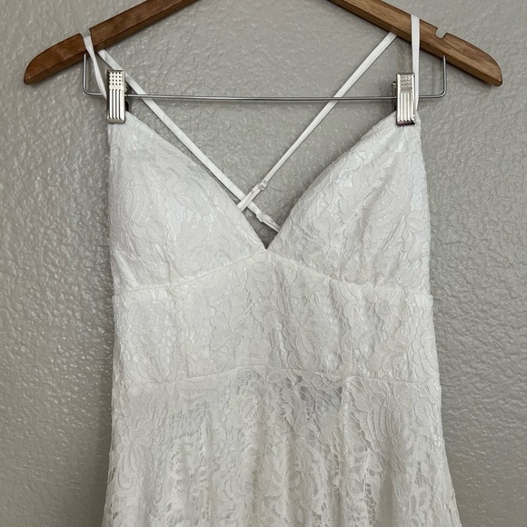 NWOT Essence of Love White Lace Sleeveless Maxi Dress - Picture 4 of 11